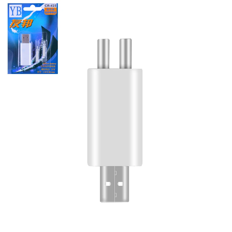 Красный Поплавок Для Рыбалки аккумуляторная батарея CR425 USB зарядное устройство для электронных поплавков батареи ночные рыболовные снасти аксессуары - Цвет: Красный