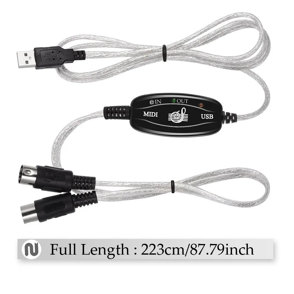 midi in and out cable midi in and out cable