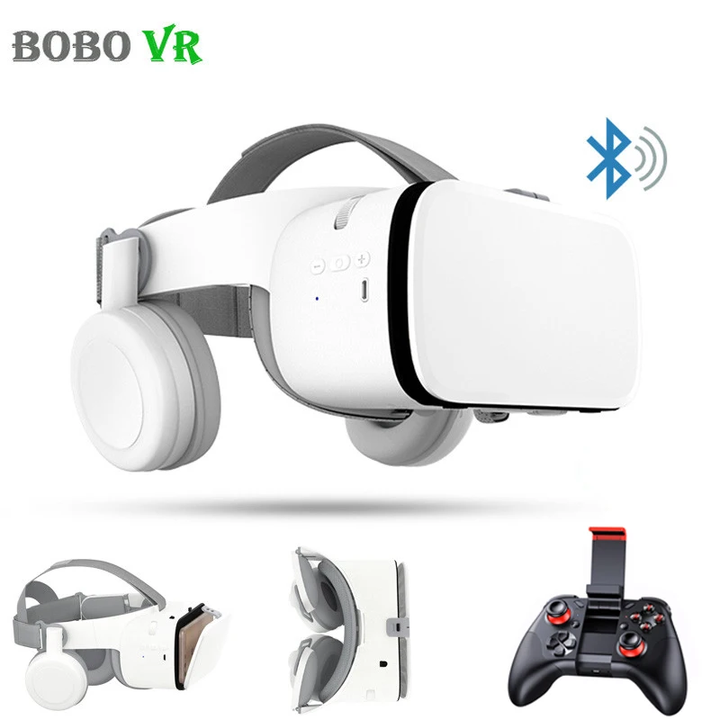 

Bobovr Z6 3D vr Glasses Virtual Reality Immersive VR Headset Bluetooth Wireless Smartphones 3d Cardboard Box with Controller