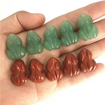 

Mini Natural Quartz Crystal Frog Specimen Cute Stone Hand Carved Animal Figurine Gift Natural Quartz Crystals