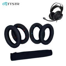 IMTTSTR Ear Pads Set for HyperX Cloud Revolver S Gaming HX HSCR BK NA Earpads Earmuff Cover Cushion Replacement Cups Headband