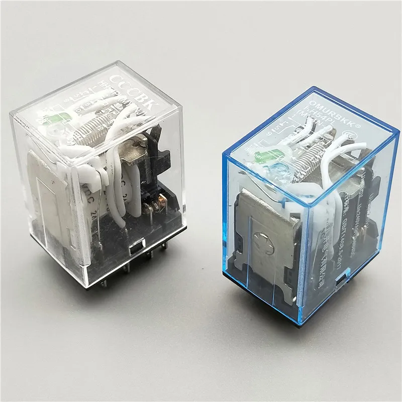 MY4NJ катушки DC12V DC24V AC110V AC220V HH54P 5A 220V Миниатюрный электромагнитный реле общего назначения