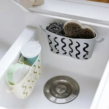 

New Kitchen Dish Cloth Sink Caddy Sponge Holder Storage Organizer Soap Drainer Rack Strainer