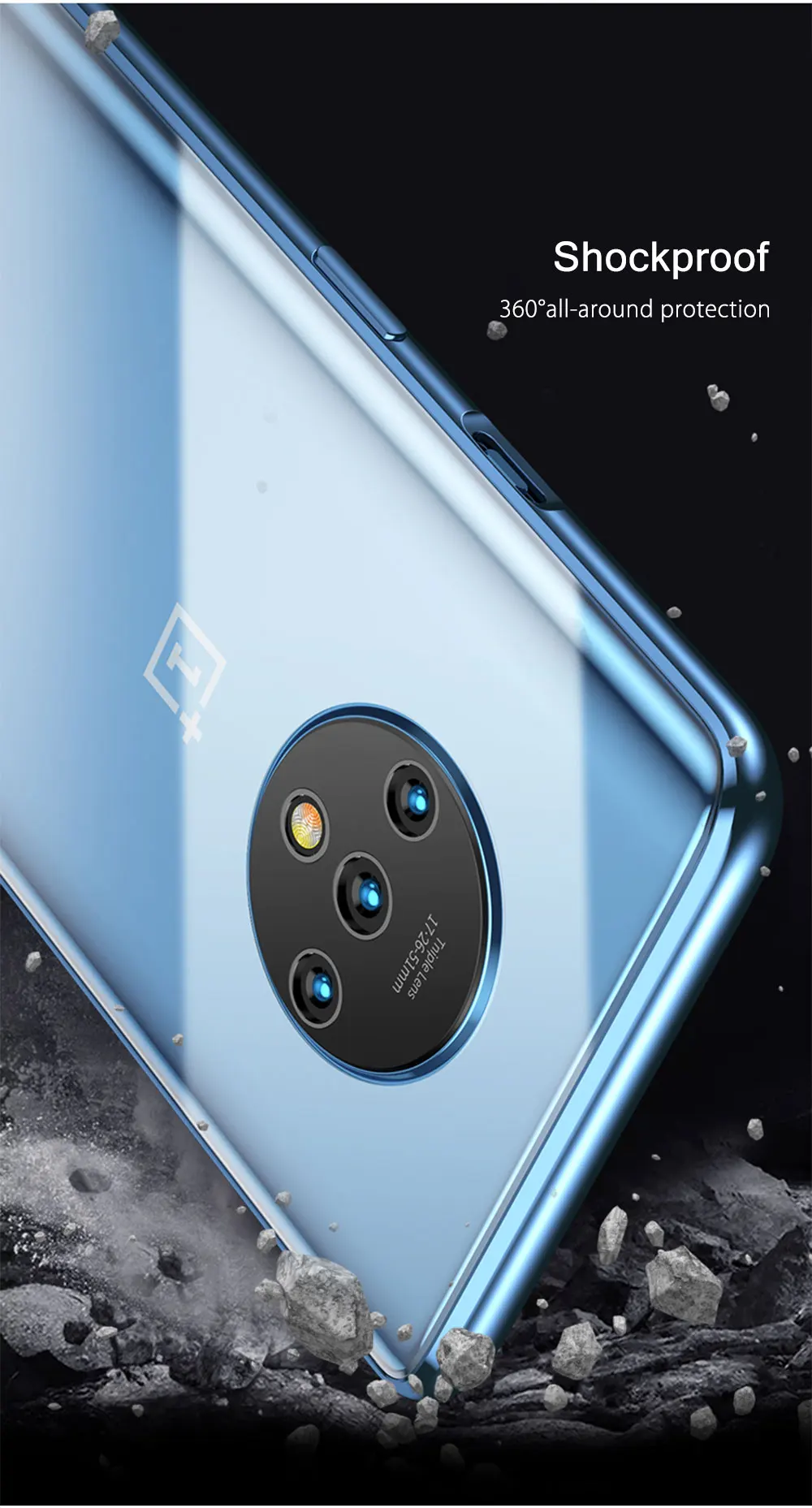 Natrberg Магнитный чехол для Oneplus 7 T чехол металлический 360 полный двойной закаленное Стекло жесткая задняя панель на Oneplus One Plus 7 T чехол