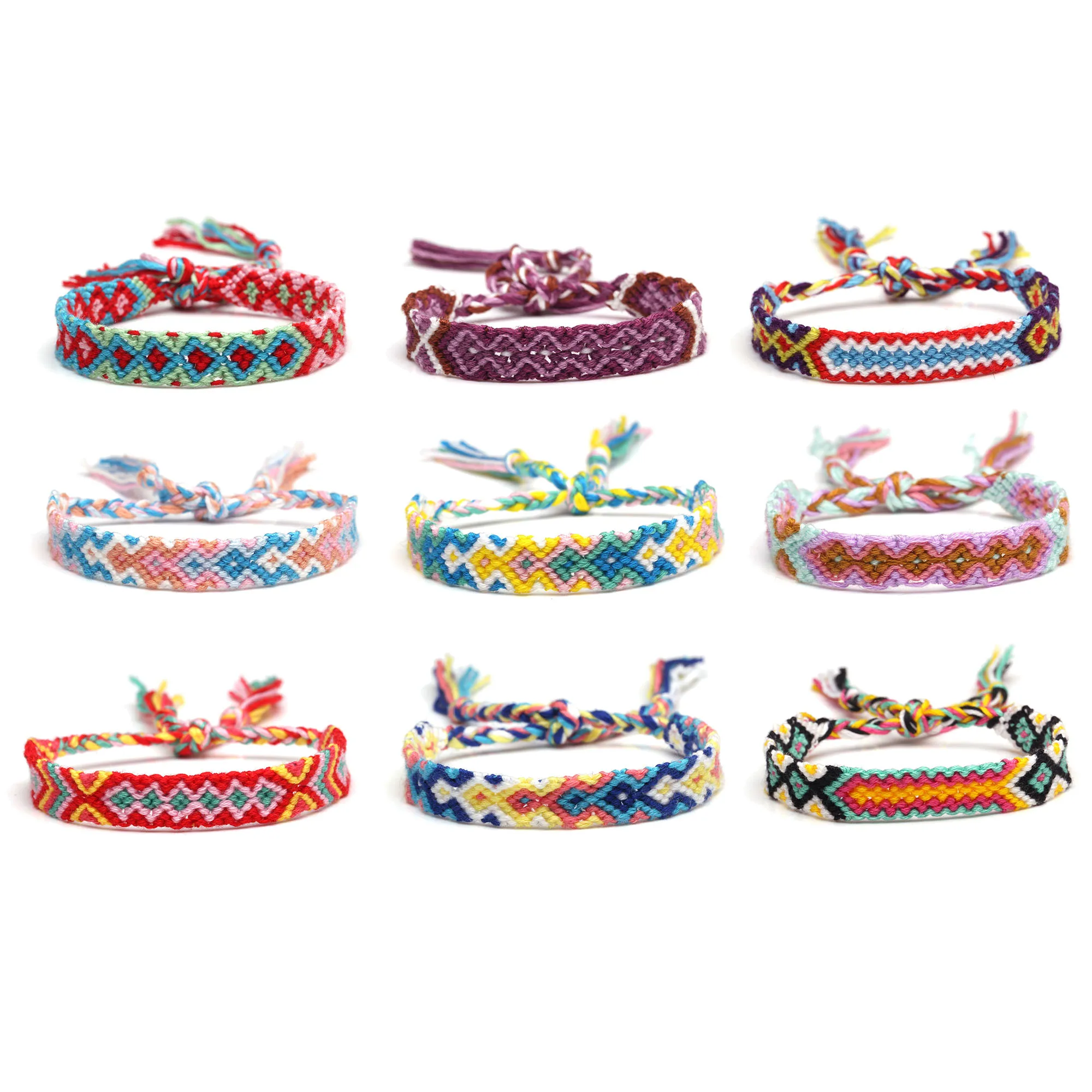 Бохо Тонкий Пламя ацтекский тканый браслет дружбы для женщин и мужчин Цыганская