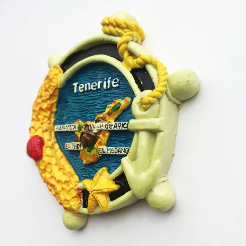 Europe Spain Fridge Magnets Spanish Island of Tenerife Tourism Souvenir Decorative Refrigerator Magnets Home Decor Gift Ideas