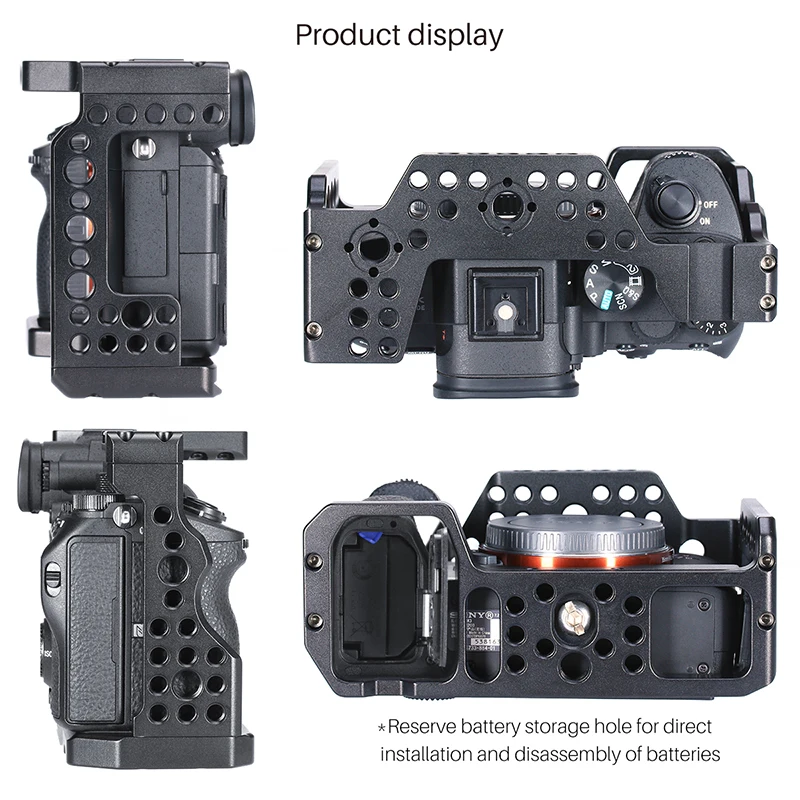 UURig C-A73 клетка для камеры для sony A7III Стандартный Arca-style быстросъемная пластина с верхней ручкой для sony a7iii A7R3 A7M3
