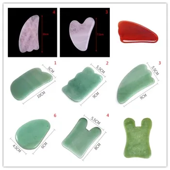 

Natural Guasha Scraping Massage Scraper Face Massager GuaSha Board Acupoint Facial Eye Care 1PCS