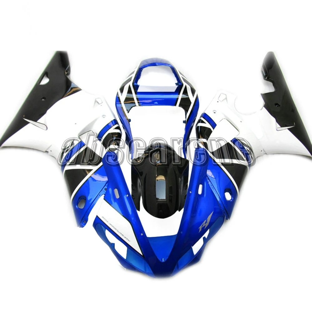 Глянцевый синий белый черный полный обтекатель комплект для Yamaha YZF1000 R1 2000 2001 YZF R1 00 01 ABS пластик впрыска капот R1 2000 2001