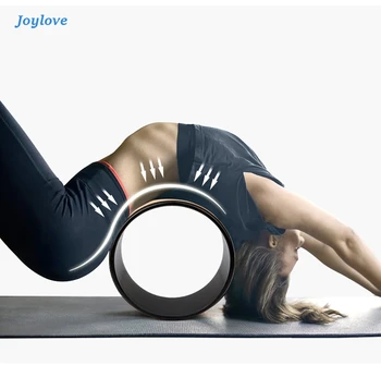 

JOYLOVE Wood Yoga Wheel Pilates With Buddha Lotus Professional Circles Gym Workout Back Training Tool For Bodybuilding Fitness