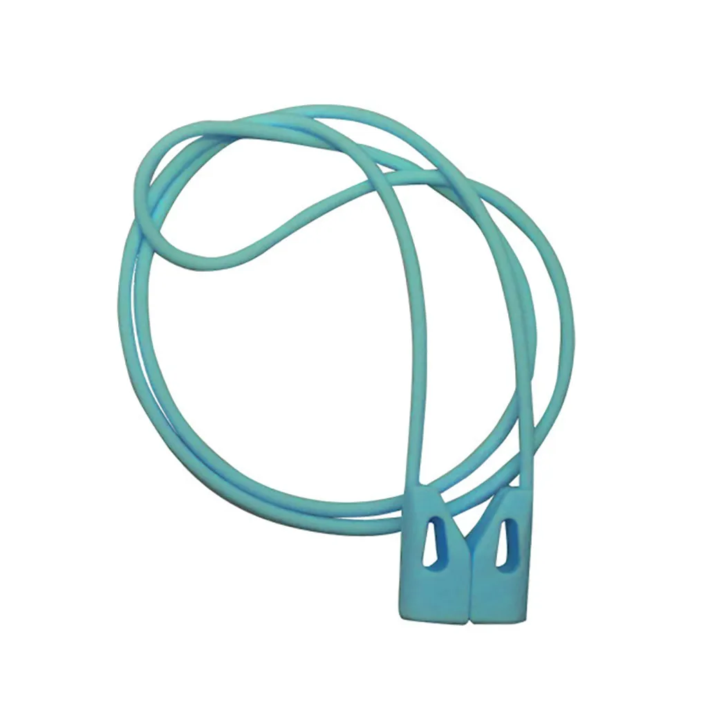 Чехол с ремешком для Apple AirPods Pro модный силиконовый ремешок для шеи с защитой от потери беспроводной шнурок для наушников с магнитной петлей 19Nov - Цвет: Green