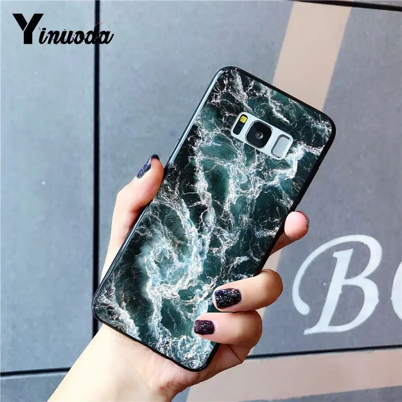 Yinuoda синий морской Чехол черный мягкий чехол для телефона samsung Galaxy S9 plus S7 edge S6 edge plus S10 S8 plus чехол - Цвет: A8