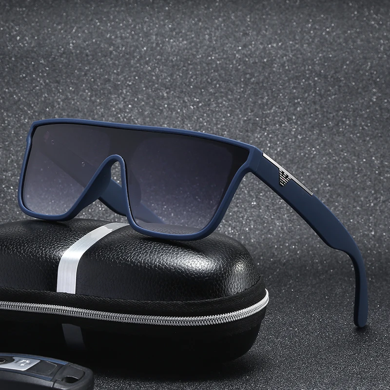 

Trendy Square Sunglass for man 2020 Big lens Big Frame Luxury Brand Designer Vintage Retro Gradient Driving glasses