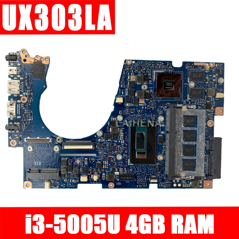 

UX303LAB Motherboard 4G RAM I3-5005 CPU For ASUS UX303LA UX303LB UX303LN UX303L UX303 Laptop motherboard UX303LAB Mainboard