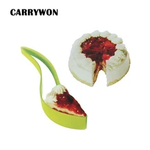 CARRYWON 1pc Cake Knife Plastic Cake Cutting Tool Bread Pie Slicer Sheet Guide Cutter Bread Slicer Bake Food Cutter creative plastic bananas slicer cutter yellow