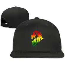 Унисекс Snapback Hat Rasta Lion регулируемая бейсболка