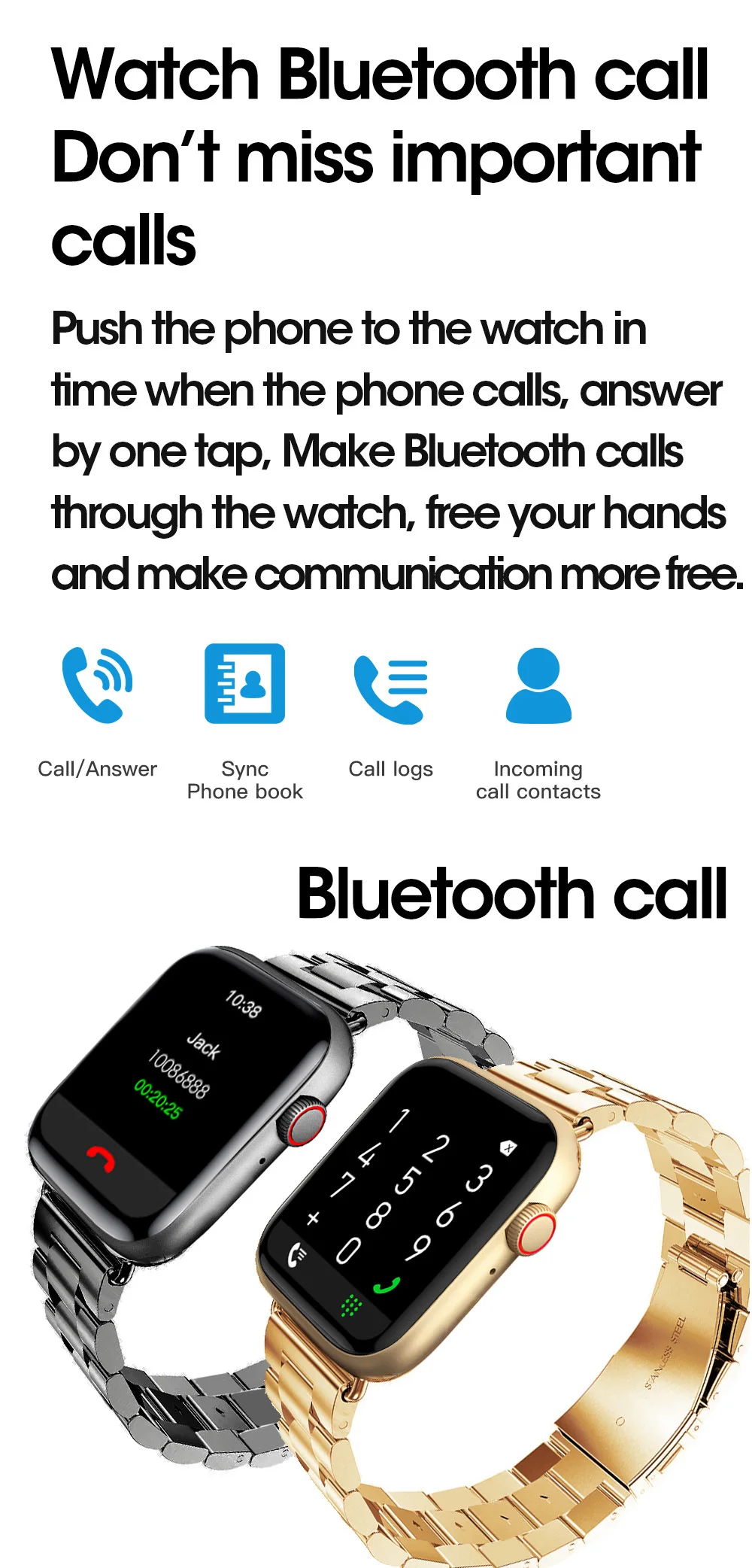 W37 Pro Steel Band Smartwatch Men Women Smart Watch 2021 wireless charger Bluetooth Call Custom Dial better than for Apple Watch