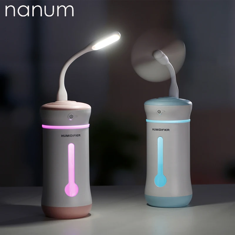 300ml Car Cup Humidifier with Aroma Lamp Essential Oil Ultrasonic Electric Aroma Diffuser Mini USB Fan Air Humidifiers Fogger