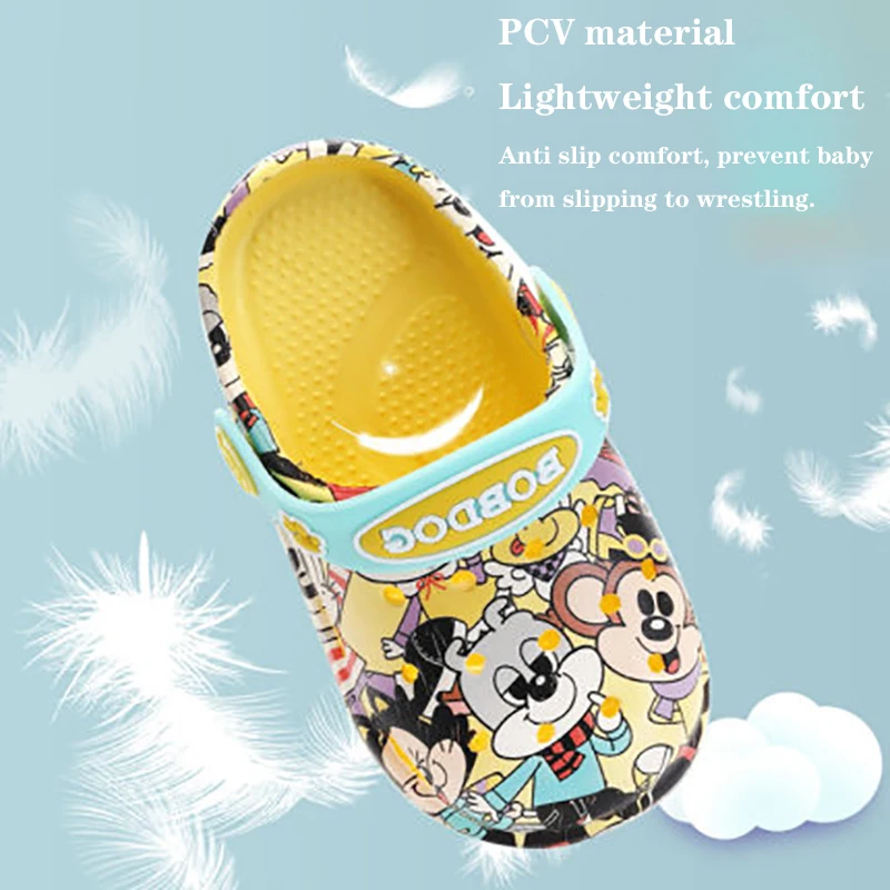 2020 Children's hole shoes,Garden shoes Indoor antiskid soft soles for boys and girls in summer,1-3-year-old children's sandals