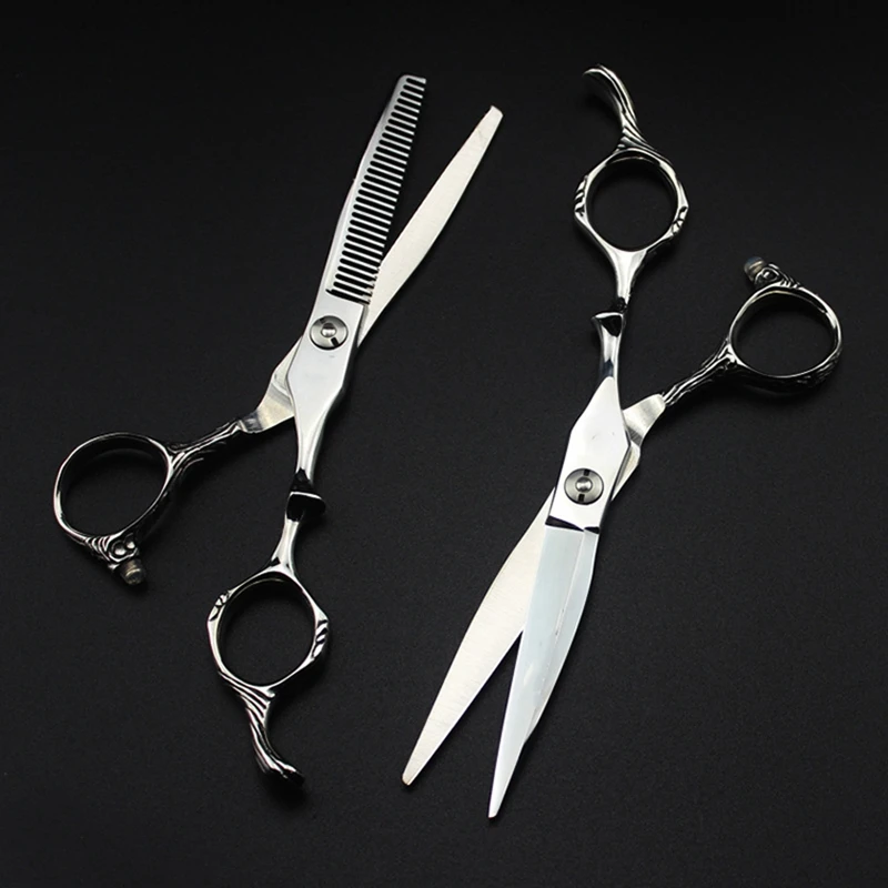 

Professional Beauty 440A Stainless Steel Shears Hairdressing Hair Cutting Barber Scissors Japanese 6.0 inch