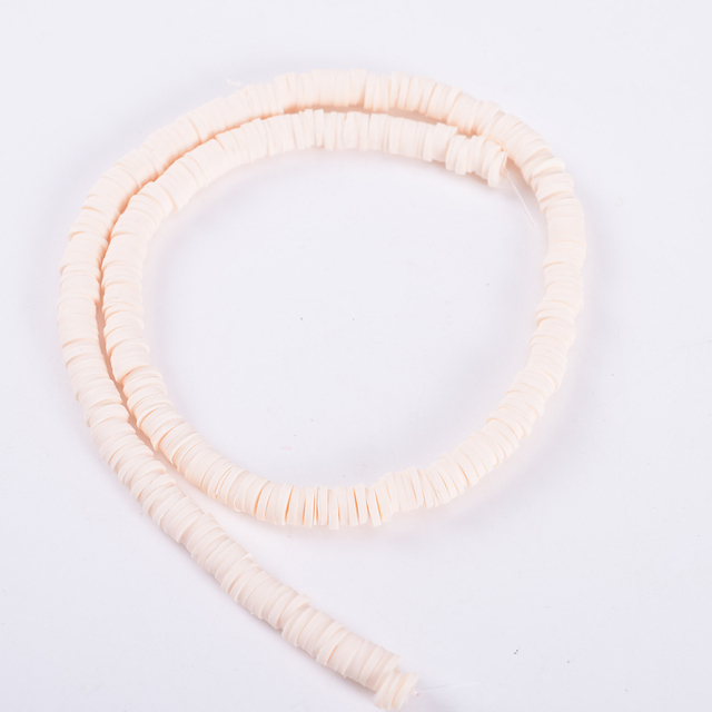 30 Colors 6mm Recyclable Polymer Clay Disc Spacer Beads Necklace Bracelet Handmade Loose Charms Beads For Jewelry Making