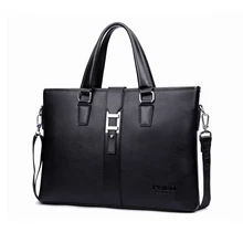 Мужская модная кожаная сумка для ноутбука, мужской деловой водонепроницаемый портфель, мужская сумка на плечо, мужская повседневная сумка, мужская сумка-мессенджер