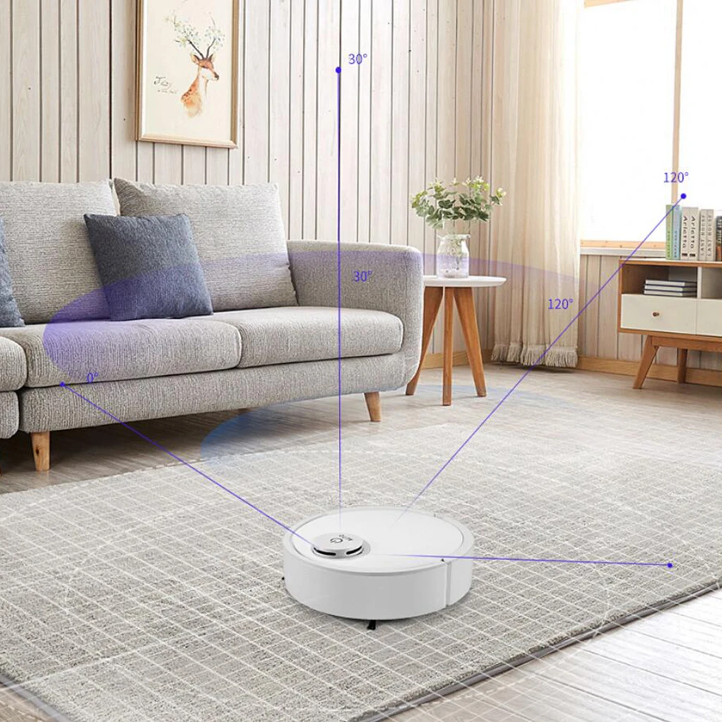 Smart Sensor Self Charging Robotic Vacuum Cleaner Machine for Household Use