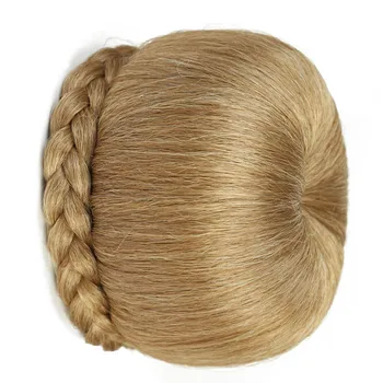 

LVHAN Apple Shape Retro Style bun Marubeni hair High bristle Synthetic Chignon For White