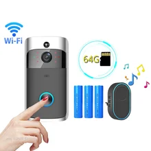 YUNZE – sonnette intelligente Wifi, caméra HD sans fil, interphone d'appel vidéo, pour sonnette de porte, téléphone, sécurité à domicile