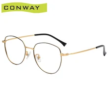Conway оправа для очков в стиле кошачьи глаза для женщин прозрачные линзы очки без рецепта модные женские очки из чистого титана