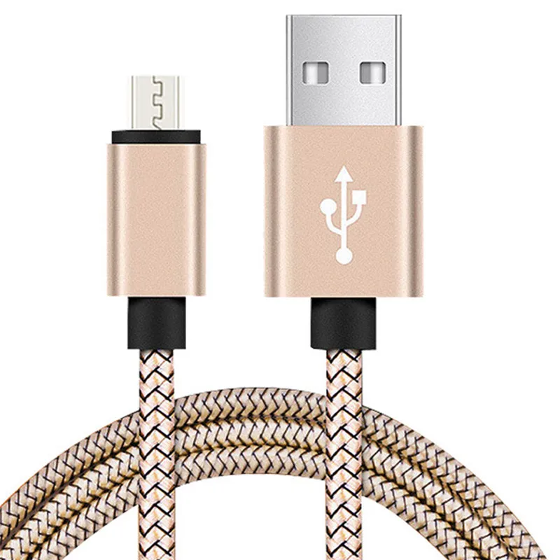 Gold Length 3m USB кабель для быстрой зарядки нейлоновое плетеное зарядное устройство Шнур для iphone 6 6S 7 8 Plus XR X XS MAX для Xiaomi huawei samsung Smart phone - Цвет: Gold Length 3m