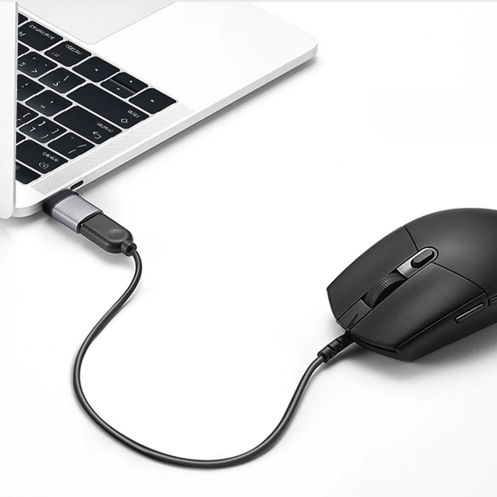 Серый Мини USB3.0A к type-c телефонный адаптер компьютерный дорожный конвертер Универсальный стабильный эффективный многофункциональный двухсторонний дом - Цвет: Серый