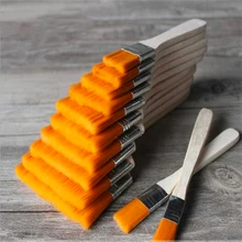 Плоские нейлоновые волосы деревянные масляные краски ing кисти для акриловых красок щетки для отшелушивания для студентов и художественных принадлежностей