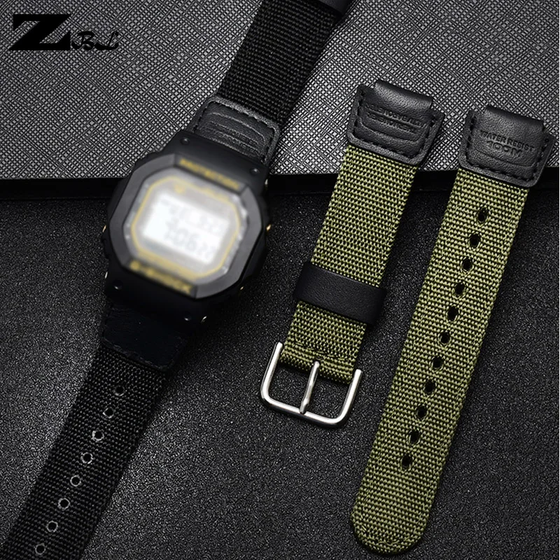 

nylon wathband Convex watch strap for SGW-300H/AE-1200/W-800/AQ-S810W DW5600 GW-5000 5035 GW-M5610 watch band
