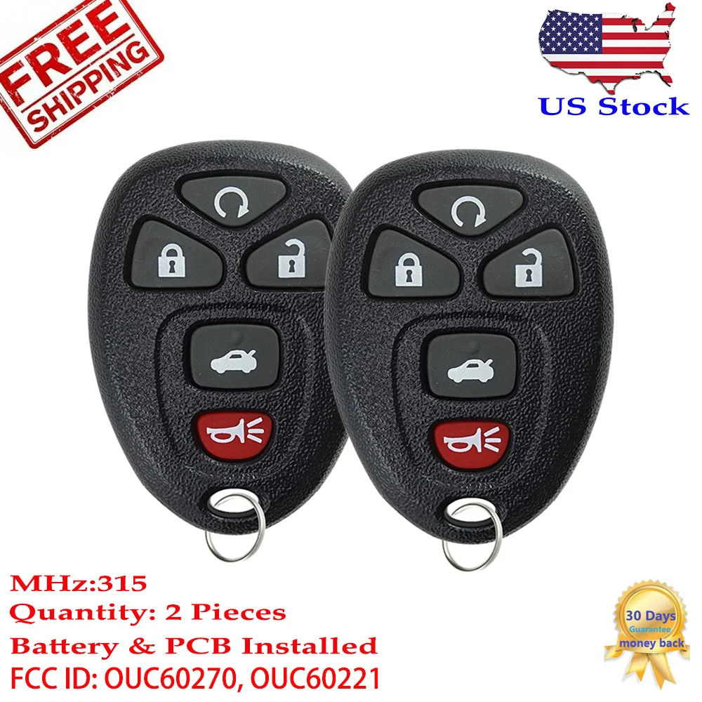 2x2007 2008 2009 2010 2011 для Chevrolet Impala Buick Люцерна Cadilac DTS Автомобильный Брелок
