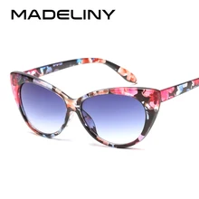 MADELINY, новая мода, кошачий глаз, солнцезащитные очки для женщин, брендовые, дизайнерские, винтажные, женские, сексуальные, кошачий глаз, очки Oculos De Sol Feminino MA006