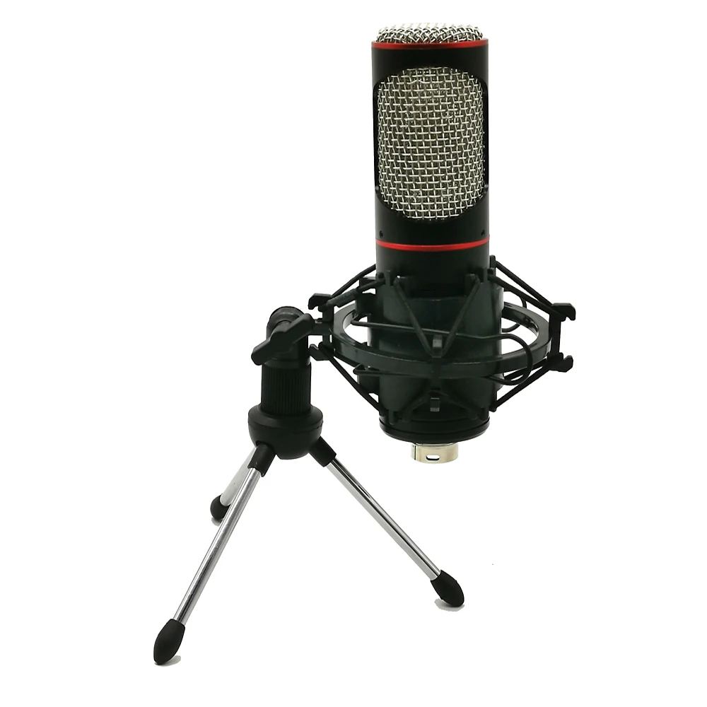 Hangrui Professional Metal Condenser Microphone Kits Podcast Streaming Voice Studio Mic For Youtube Skype Gaming Recording