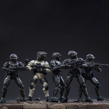 

1/24 5Pcs 7.6cm Removable Storm Crew Obsidian Team Action Figure Soldier Model Collection with High Degree of Reduction