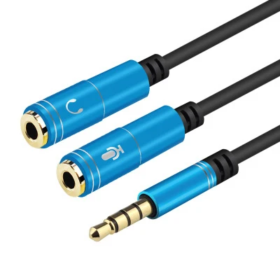 3 5mm Mic Headphone Splitter Audio Cable 3 5mm splitte Aux Cable Cord for Computer Microphone Cellphone splitter for headphones