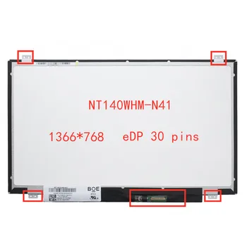 

14.0" NT140WHM-N41 LP140WH8 TPC1 LP140WHU TPD1 TPE1 N140BGE-EA3 LED Screen LCD Matrix Laptop HD 1366X768 30Pin Matte panel