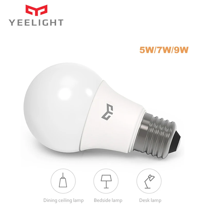 Новая светодиодная лампа YEELIGHT E27 для защиты окружающей среды 220 240 В 5 Вт/7 Вт/9 Вт 6500