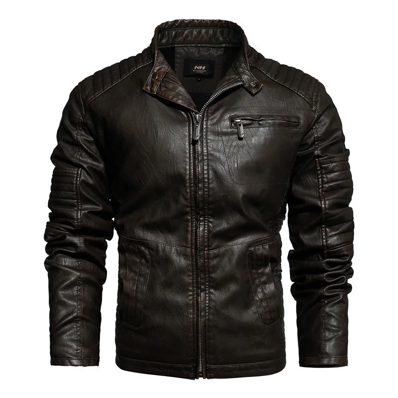 Brown Refire gear Pilot Куртки из искусственной кожи мужские осенние армейские тактические куртки-бомберы мужские зимние теплые толстые Мотоциклетные Куртки - Цвет: Brown