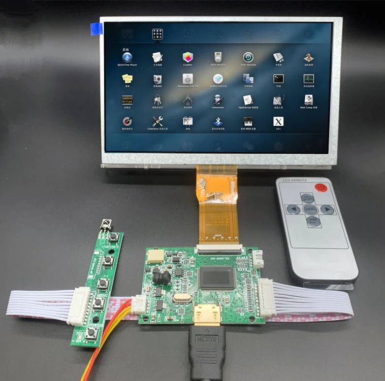 7 дюймов 1024*600 HDMI экран ЖК-дисплей с драйвером платы монитор для Raspberry Pi Banana/Orange Pi мини компьютер