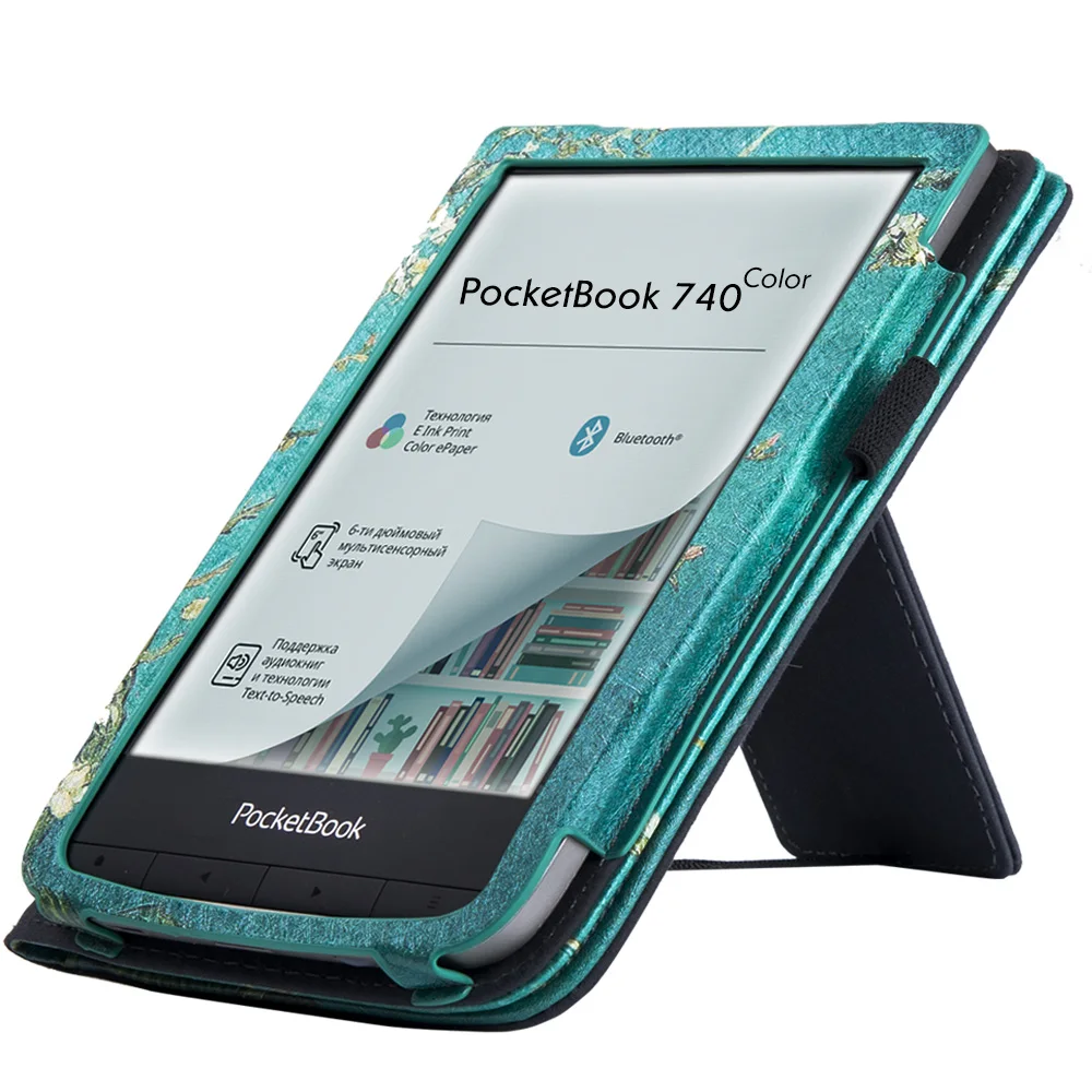 Capa de Proteção para Pocketbook 740 Inkpad Pro Pocketbook 740 com Cores Premium Capa Protetora com Alça de Mão Dormir Acordar - Imagem 2