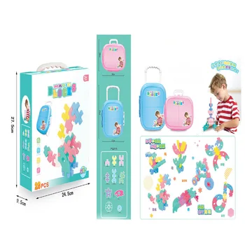 

Children'S Educational Stereo Soft Building Blocks Assembled Fight Inserted Baby Early Childhood Building Blocks Paradise Toy Lu