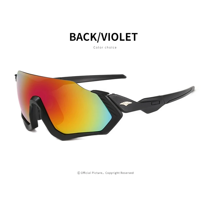 black violet 9317 очки для велоспорта, очки для горного велосипеда, очки для шоссейного велосипеда, спортивные солнцезащитные очки, мужские очки для велоспорта, UV400 - Цвет: black violet