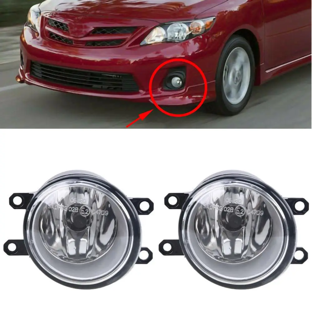 1 пара Прозрачный противотуманный светильник дальнего света для Toyota Tacoma RAV4 Matrix Camry Corolla