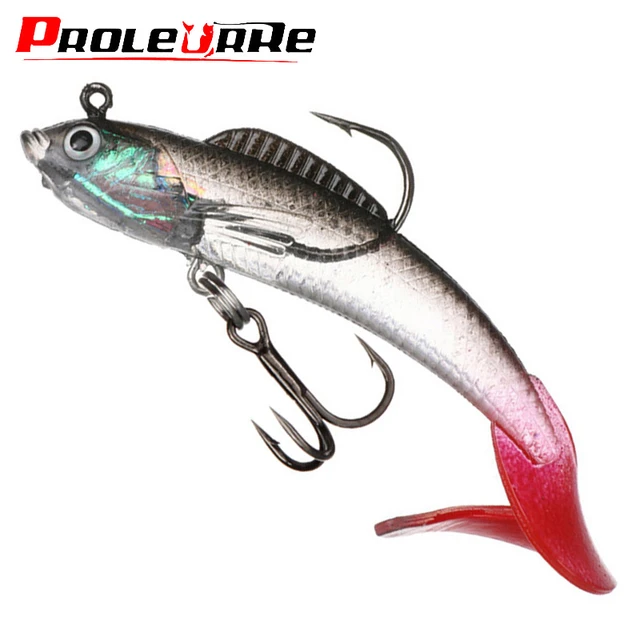 Trout And Salmon8.5g Trout & Salmon Jig Head Soft Bait - 3d Eyes, 8#  Treble Hook