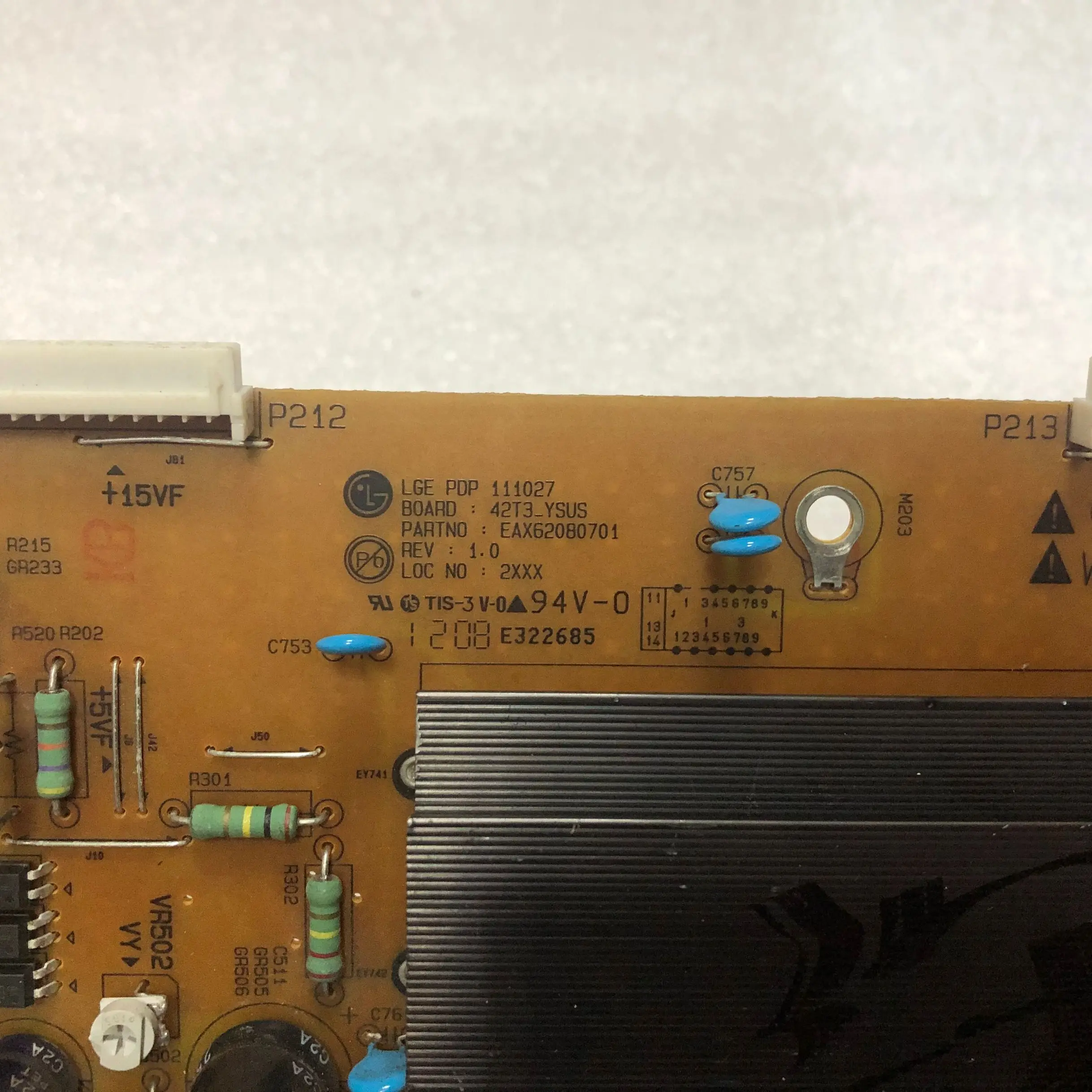 Тест для 42PT255C-TA Y плата EAX62080701 E8R68341901 экран PDP42T3