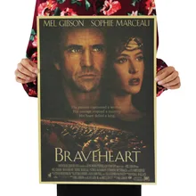 [A179] Brave Heart Nostalgic Retro Kraftpaper Poster Indoor Bar Cafe Decorative Painting